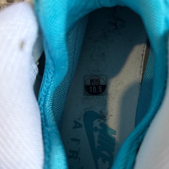 Nike Air Max Jr Chlorine Blue White 2011 Basketball 442478-100 Men's Size 10.5 - Picture 11 of 12